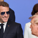 Trump čez francosko ozemlje narisal ameriško zastavo. Zdaj je prišel Macron