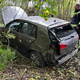 (FOTO) 60-letnega Črnogorca zaneslo s ceste, posredovati so morali gasilci in reševalci