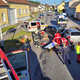 (FOTO) V trčenju dveh vozil več hudo poškodovanih, pes poginil, dve osebi pobegnili, a to še ni vse ...