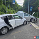 (FOTO) Nesreča s poškodbami: Izsilila prednost in končala v bolnišnici
