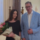 (VIDEO) Srbski predsednik gostil eno največjih hollywoodskih zvezdnic