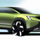 Skice zunanjosti in notranjosti - škoda vision 7S concept
