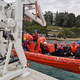 Reševalni čolni na novem pomolu za varnejšo plovbo