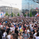 Vučić na Kitajskem, Beograd na ulicah