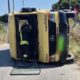 Pijan in brez vozniške trčil v šolski avtobus: poškodovanih 14 otrok in pet odraslih