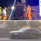 Grozljiva nesreča: BMW X5 po trku v steber – "Moški je visel na avtomobilu"