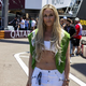 Vonnova z drznim videzom obračala glave na dirki formule 1