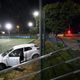 OTROŠKO TEKMO JE PREKINILA HUDA NESREČA: Avtomobil prebil dve ograji in zapeljal na stadion